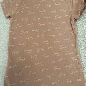 Guess Tan Logo T-Shirt